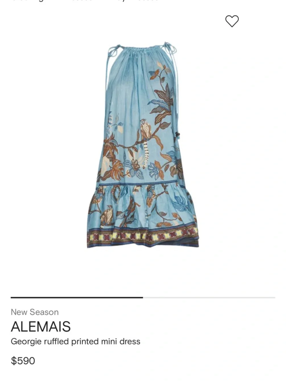 ALÉMAIS
Georgie gathered tiered printed ramie mini dress - Picture 10 of 10